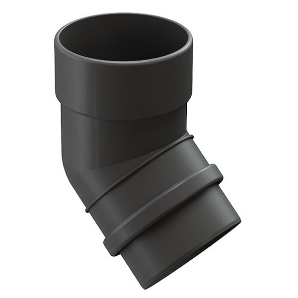 original-31018.jpg Колено трубы Docke Lux пластиковое d100 мм 45° графитовый серый RAL 7024 — изображение 1