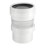 Слив для унитаза АНИ пласт d110 мм пластиковый гофрированный для внутренней канализации (K821)