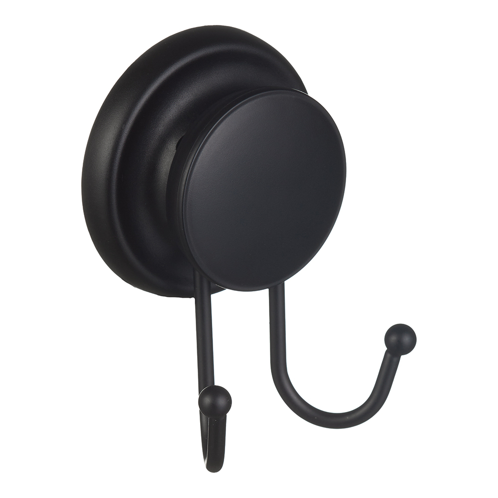 original-31313.jpg Крючок для ванной Fora Grafit двойной на присоске металл черный (FOR-GRA053/7052) — изображение 1