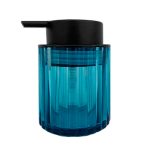 Дозатор для мыла Delphinium Лазурит настольный стекло голубой (106177)