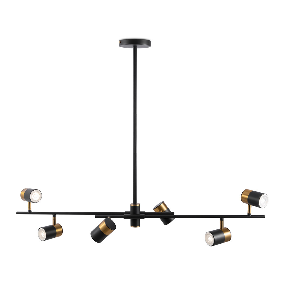 original-31379.jpg Светильник подвесной Freya Enzo GU10 210 Вт 14 кв.м черный IP20 (FR5201PL-06B) — изображение 1