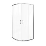 Душевой уголок Good Door Lite R-100-C-CH хром 100х100х190 см четверть круга стекло прозрачное 5 мм (ЛТ00003)