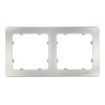 Рамка Hegel Master двухместная серебро (Р402-06)