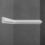 Молдинг из экополимера ударопрочный 26х13х2000 мм под покраску Stenopol C701 белый