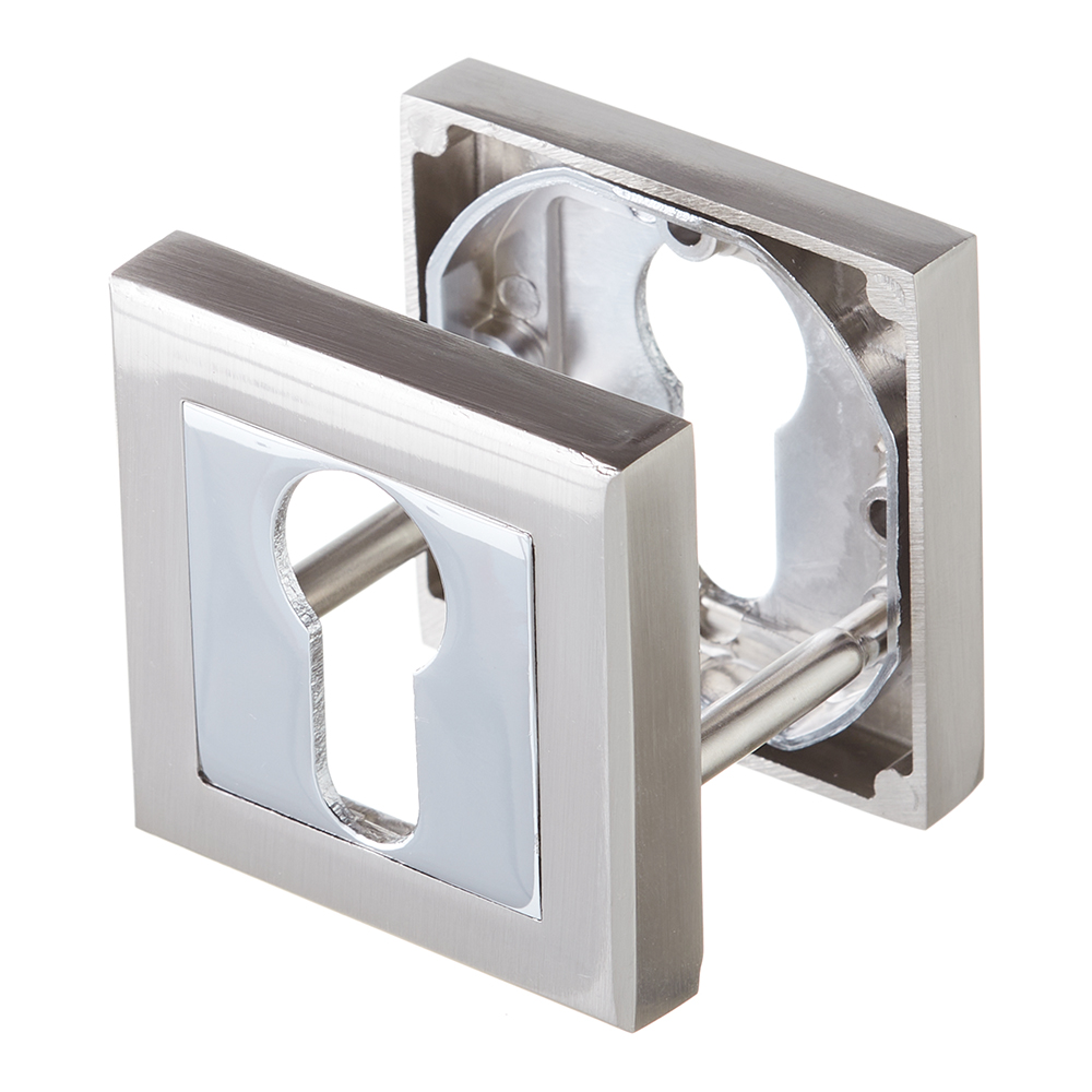 original-31615.jpg Ключевина Punto QL SN/CP-3 квадратная розетка матовый никель/хром — изображение 1