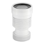 Слив для унитаза АНИ пласт d110 мм пластиковый гофрированный для внутренней канализации (K828)