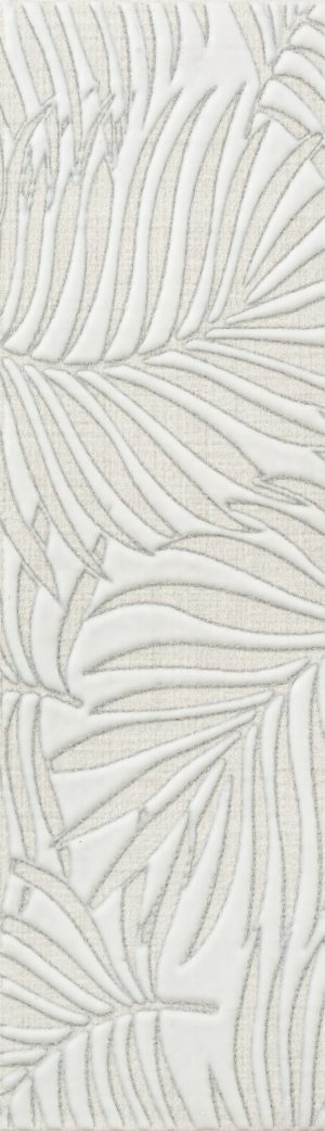 Плитка бордюр Kerama Marazzi Тессуто листья серая 250x77x8 мм