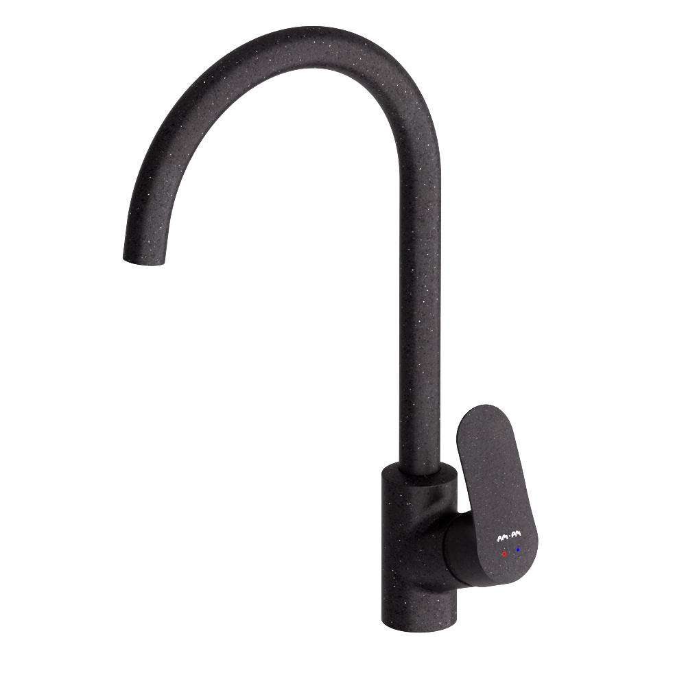 original-31657.jpg Смеситель для кухни AM.PM Like черный с высоким изливом однорычажный (F8007122) — изображение 1