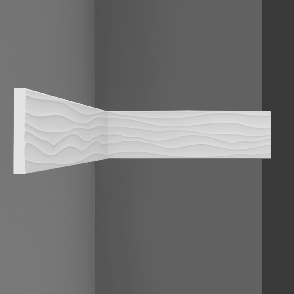 original-31799.jpg Молдинг из экополимера ударопрочный 60х8х2000 мм под покраску Stenopol C7043 белый — изображение 1