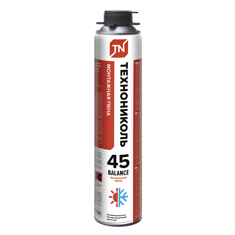 original-31963.jpg Пена монтажная профессиональная Технониколь 45 Balance всесезонная 610 мл — изображение 1