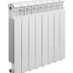 Радиатор алюминиевый Global Iseo 500 мм 8 секций 1" боковое подключение белый