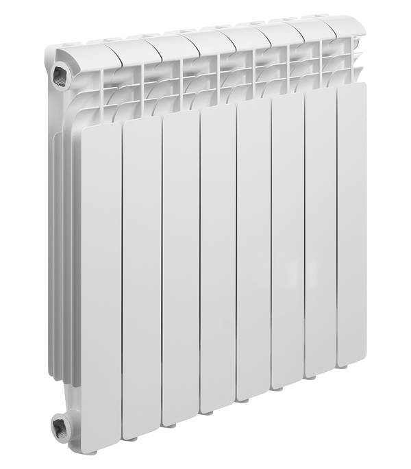 original-31994.jpg Радиатор алюминиевый Global Iseo 500 мм 8 секций 1" боковое подключение белый — изображение 1