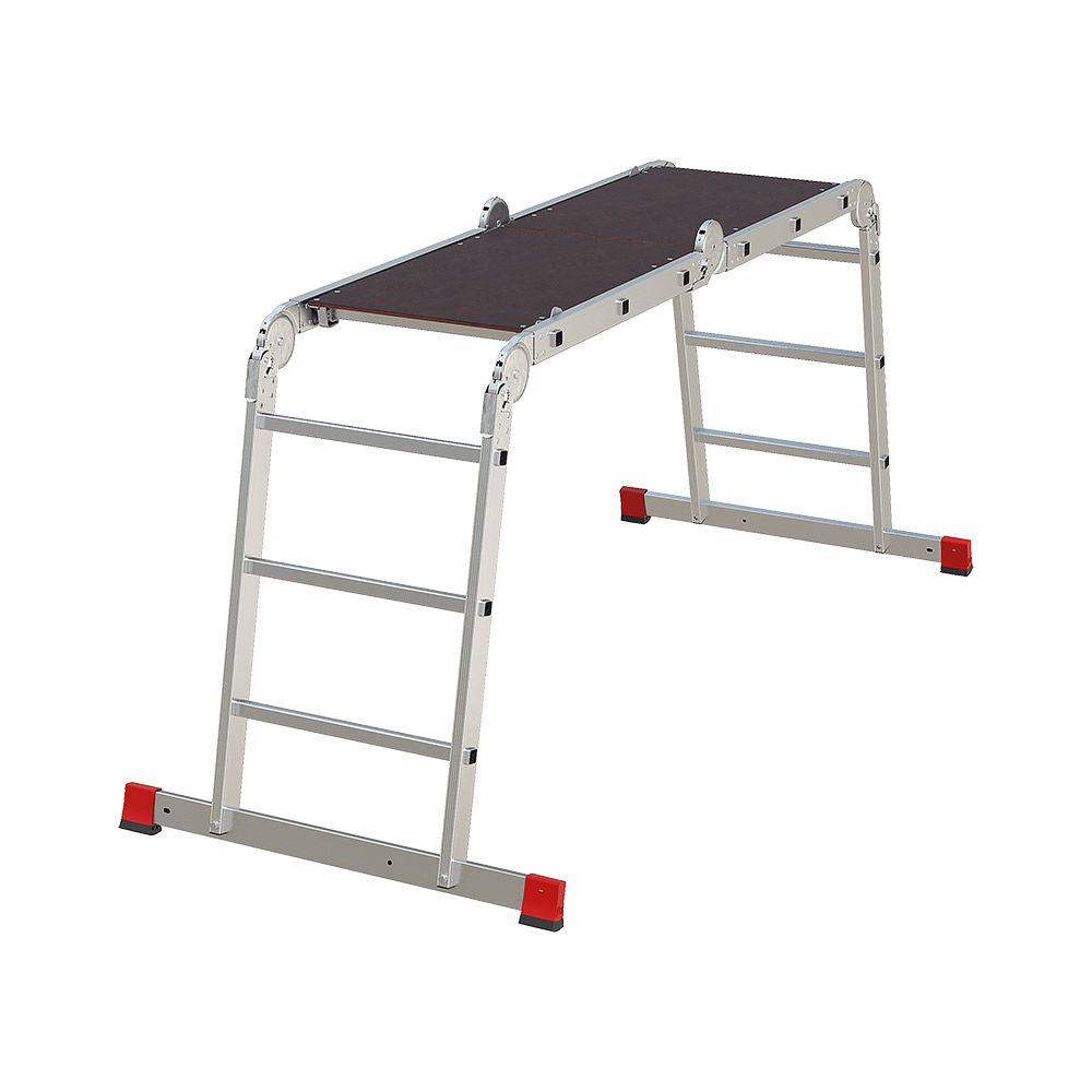 original-32000.jpg Лестница алюминиевая трансформер четырехсекционная 3 ступени Новая высота NV3331 профессиональная г-образная — изображение 1