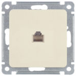 Розетка телефонная Hegel Master встраиваемая слоновая кость RJ11 (РСТ-400-01)