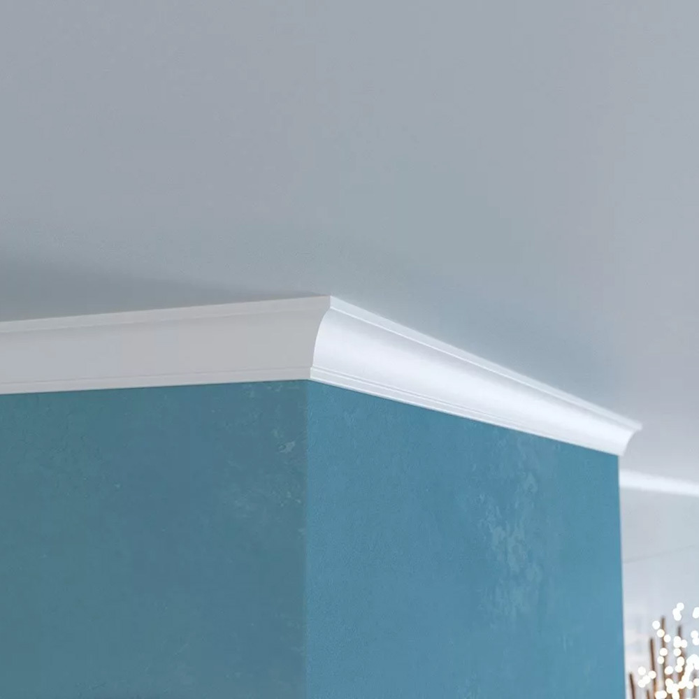 original-32094.jpg Плинтус потолочный из экополимера ударопрочный 30х20х2000 мм Cosca KX030 — изображение 1