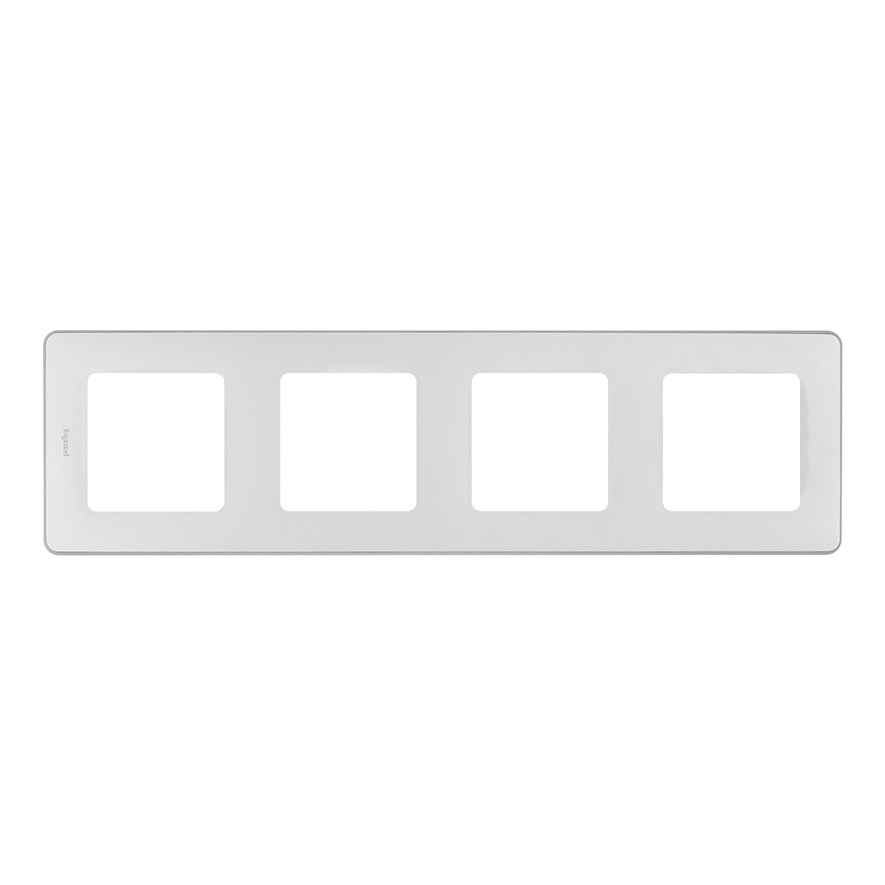 original-3213.jpg Рамка Legrand Inspiria четырехместная алюминий (673962) — изображение 1
