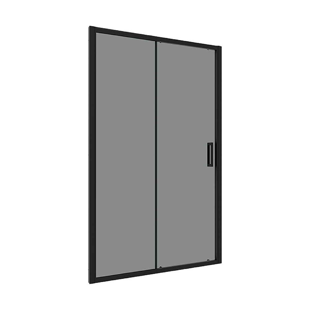 original-32177.jpg Душевая дверь Ulitka Safari стекло тонированное 120х195 см профиль черный 6 мм раздвижная (74104148) — изображение 1