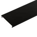 Рейка сплошная S-дизайн 3 м A100AS черная глянцевая