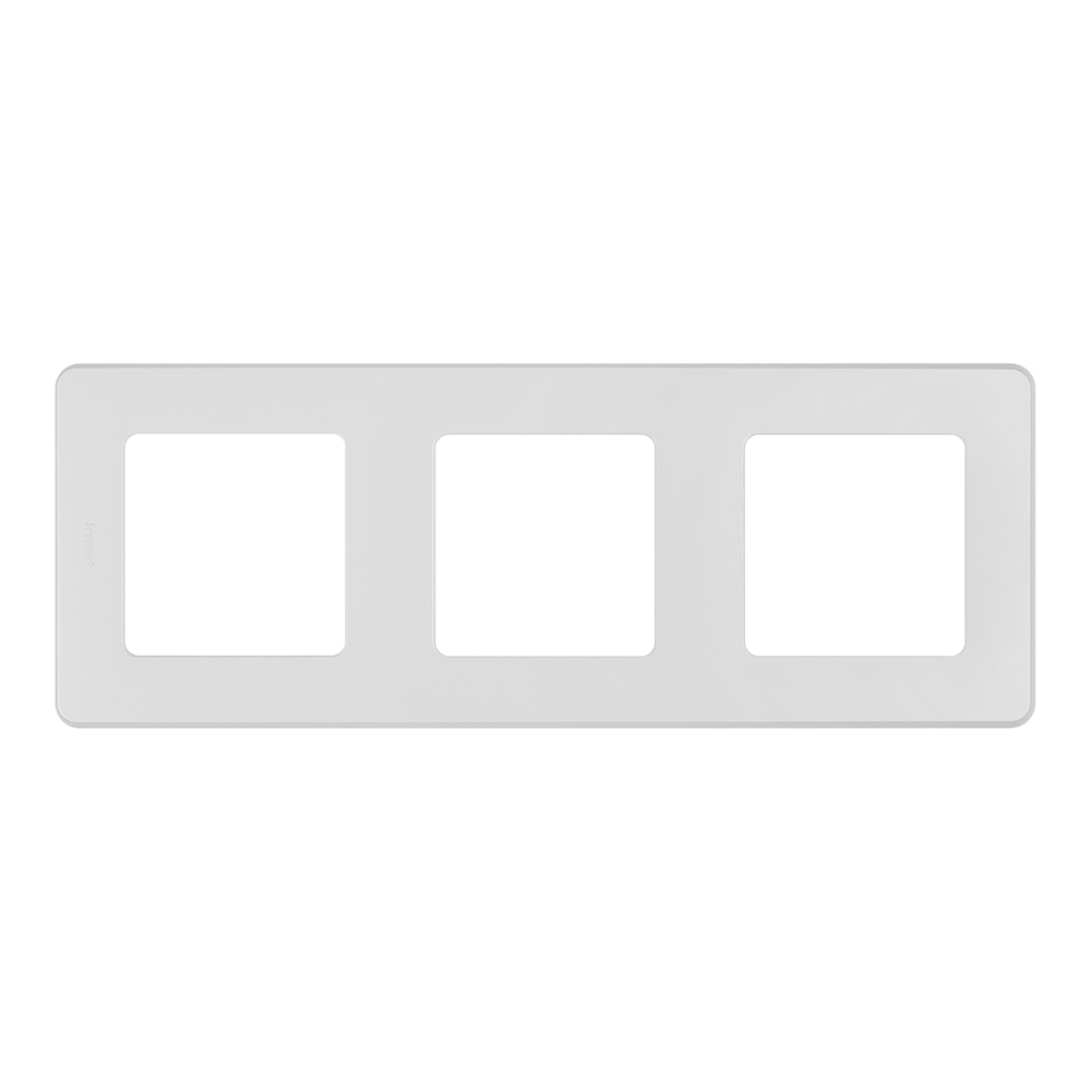 original-32220.jpg Рамка Legrand Inspiria трехместная жемчуг (673956) — изображение 1