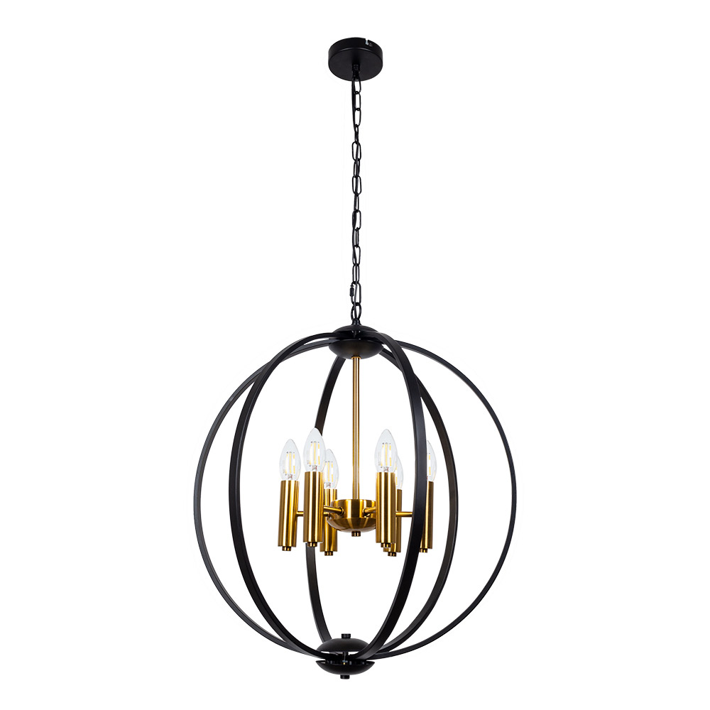 original-32270.jpg Люстра подвесная Arte Lamp Castula E14 360 Вт 16 кв.м (A7013SP-6BK) — изображение 1