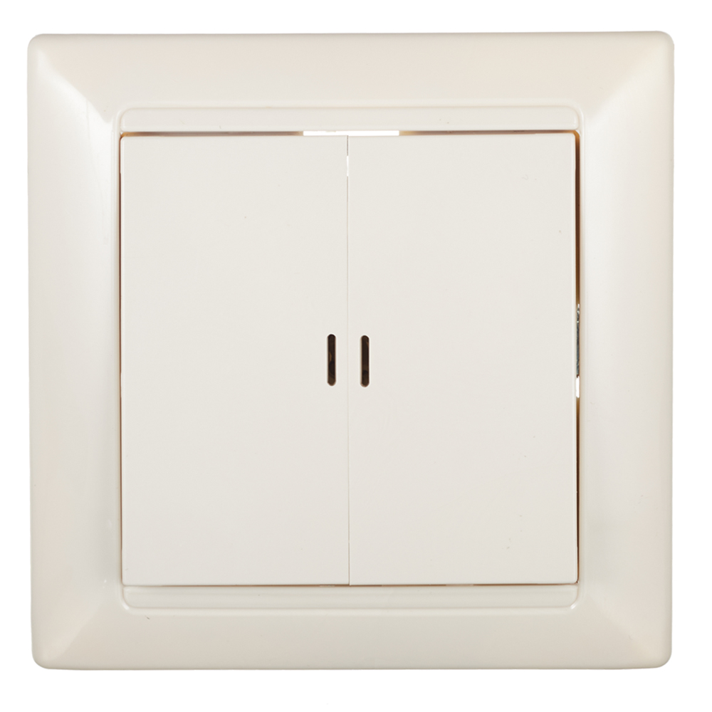 original-32279.jpg Выключатель Svet двухклавишный встраиваемый бежевый с подсветкой (SV1001-0011) — изображение 1