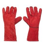 Краги спилковые для сварщика Hesler красные 14 (XL)