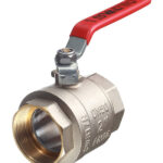 Кран шаровой латунный Valtec Base 2 ВР(г) х 2 ВР(г) ручка прямой (VT.214.N.09)