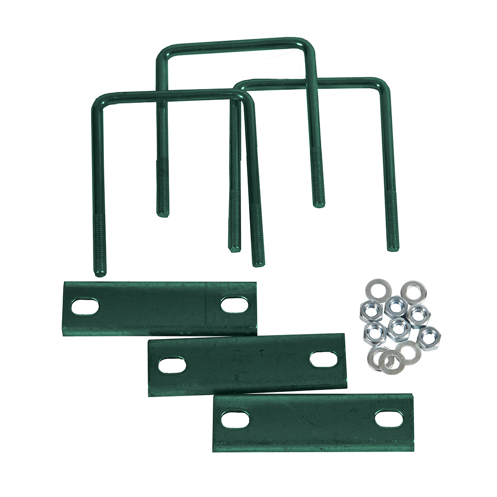 original-32494.jpg Крепление сетки/секции заборной к столбам 60х60 мм зеленое RAL 6005 (3 шт.) — изображение 1