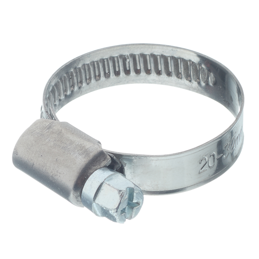 original-32580.jpg Хомут червячный обжимной 20-32 мм нержавеющая сталь (2 шт.) — изображение 1