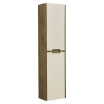 Пенал Aquaton Оливия 40 см подвесной бежевый/дуб веллингтон