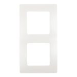 Рамка Legrand Etika двухместная белая (672502)