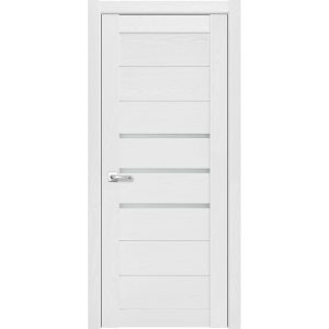 Дверь межкомнатная Мюнхен 01 600х2000 мм финишпленка 3D анкор серебристый со стеклом