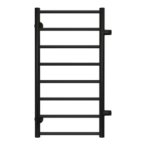 Полотенцесушитель водяной Terminus Аврора П8 800х400 мм лесенка с боковым подключением 500 мм черный муар
