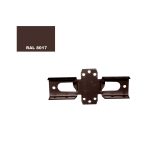Кронштейн для столба заборного 60х60 мм коричневый RAL 8017