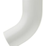 Колено трубы Grand Line металлическое d90 мм 60° белое RAL 9003