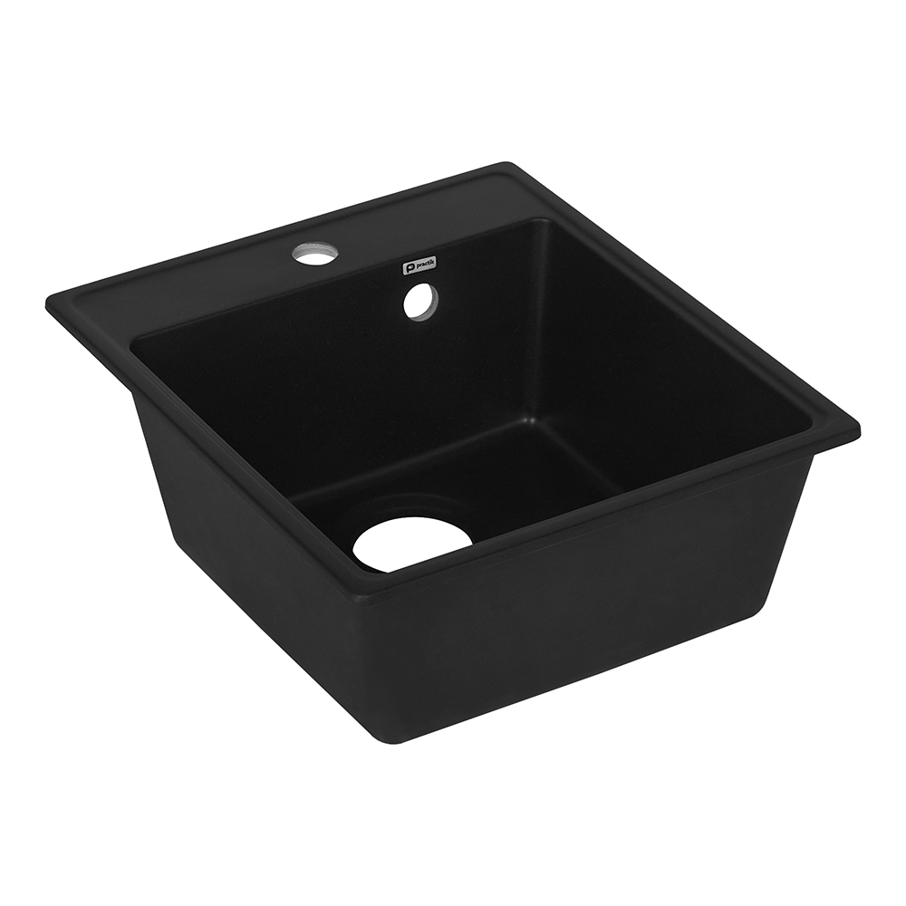 original-33056.jpg Мойка для кухни Ulgran Practik 43х49х20 см врезная искусственный камень черный оникс — изображение 1