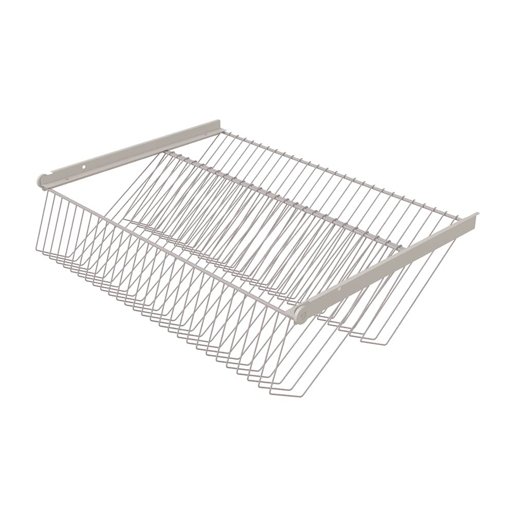 original-3320.jpg Полка выдвижная для обуви металлическая белая 600х440 мм двухъярусная Титан-GS — изображение 1