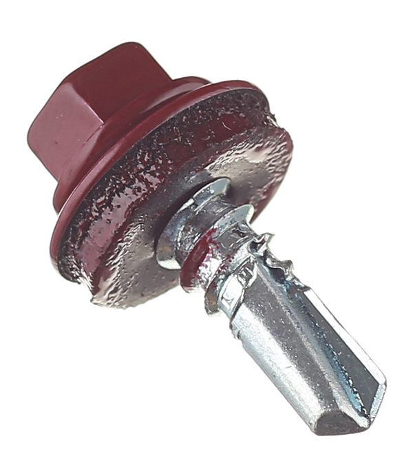 original-33296.jpg Саморезы кровельные с буром 19х5,5 мм металл-металл красное вино RAL 3005 Daxmer (250 шт.) — изображение 1