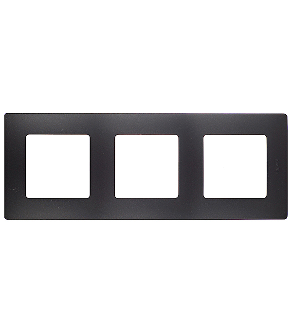 original-33416.jpg Рамка Legrand Etika трехместная антрацит (672583) — изображение 1