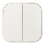 Переключатель Legrand Quteo двухклавишный накладной слоновая кость (782236)