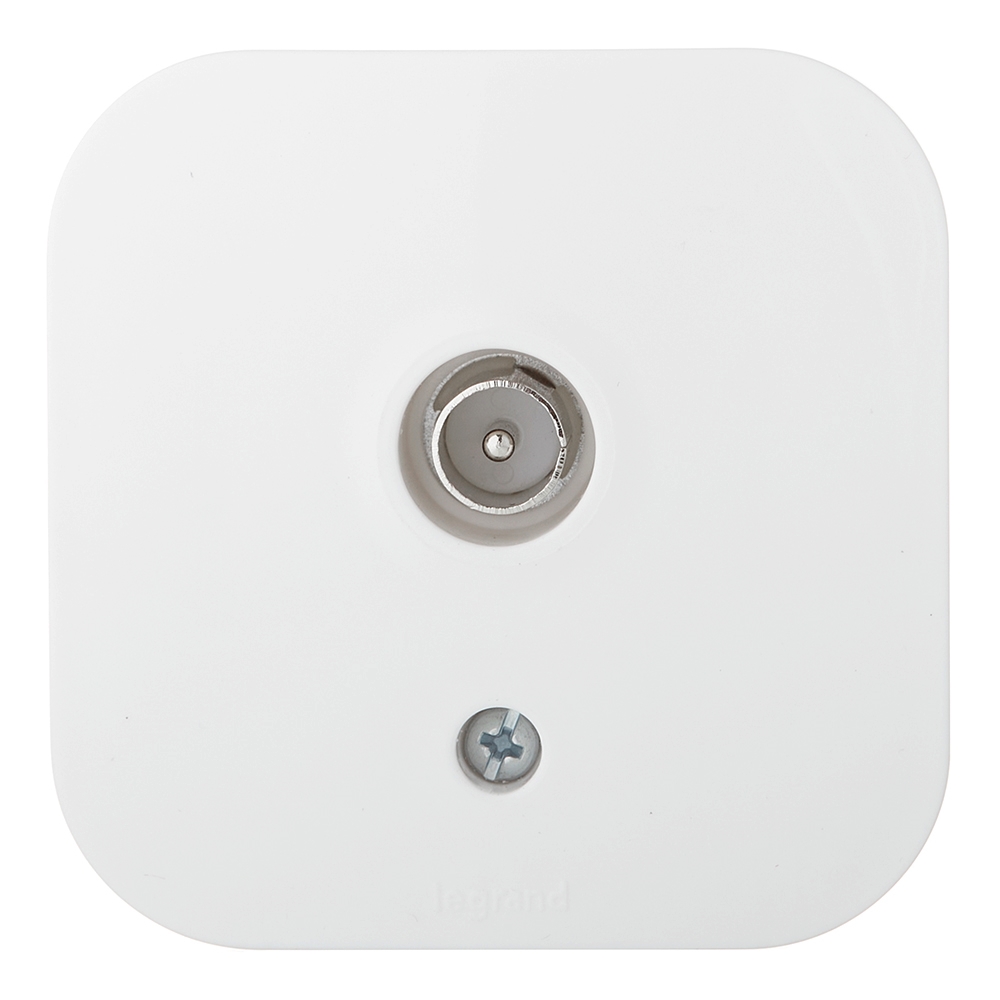 original-33441.jpg Розетка телевизионная Legrand Quteo накладная белая (782215) — изображение 1