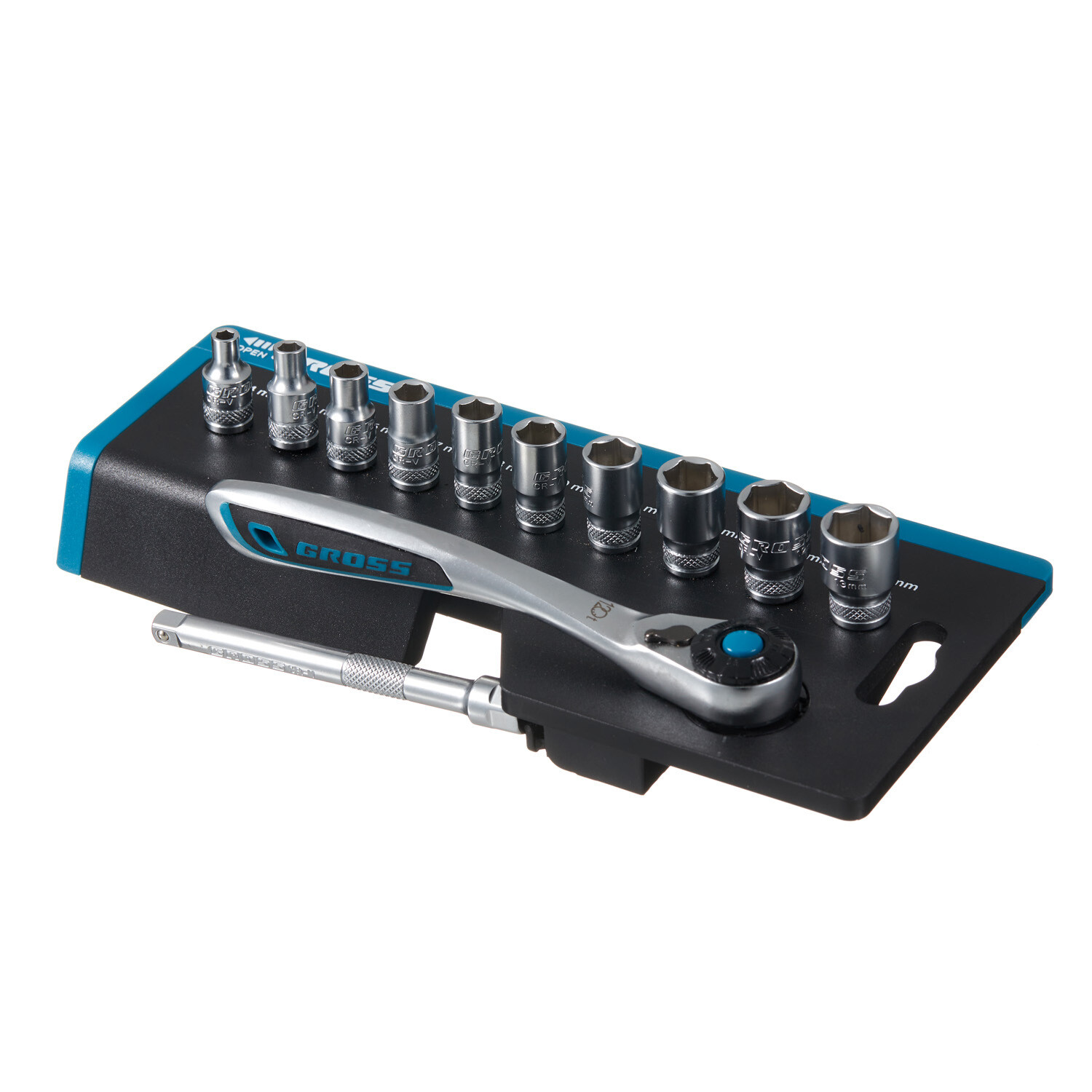 original-33447.jpg Набор торцевых головок с трещоткой Gross 1/4" (14141) (12 шт.) — изображение 1