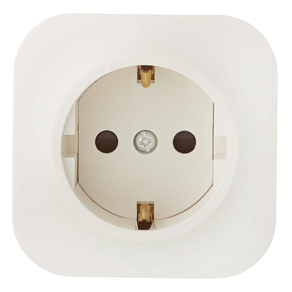 original-33448.jpg Розетка Legrand Quteo накладная слоновая кость (782250) — изображение 1