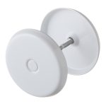 Заглушка декоративная круглая розетка белая