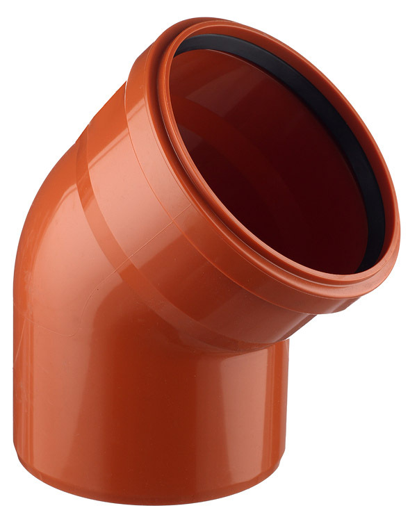 original-33606.jpg Отвод Ostendorf KGВ d160 мм 45° пластиковый для наружной канализации (222220) — изображение 1