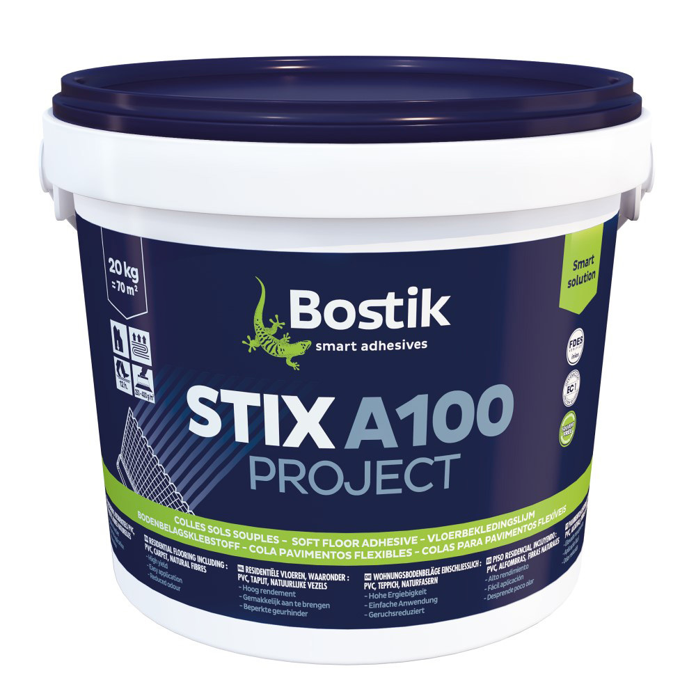 original-33650.jpg Клей акриловый для напольных ПВХ покрытий Bostik Stix A100 Project 20 кг — изображение 1