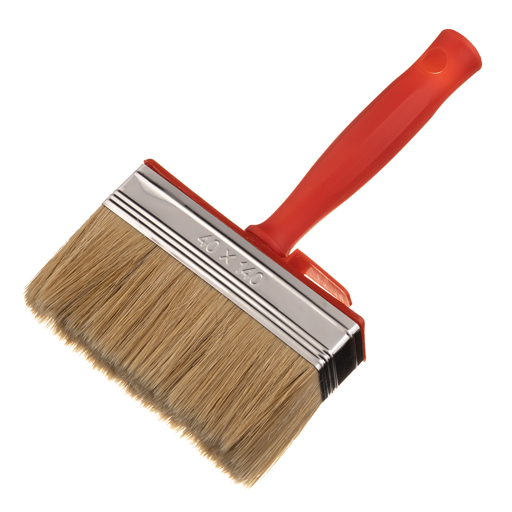 original-33664.jpg Кисть макловица смешанная щетина пластиковая ручка 140х40 мм для ЛКМ на водной основе и клея — изображение 1