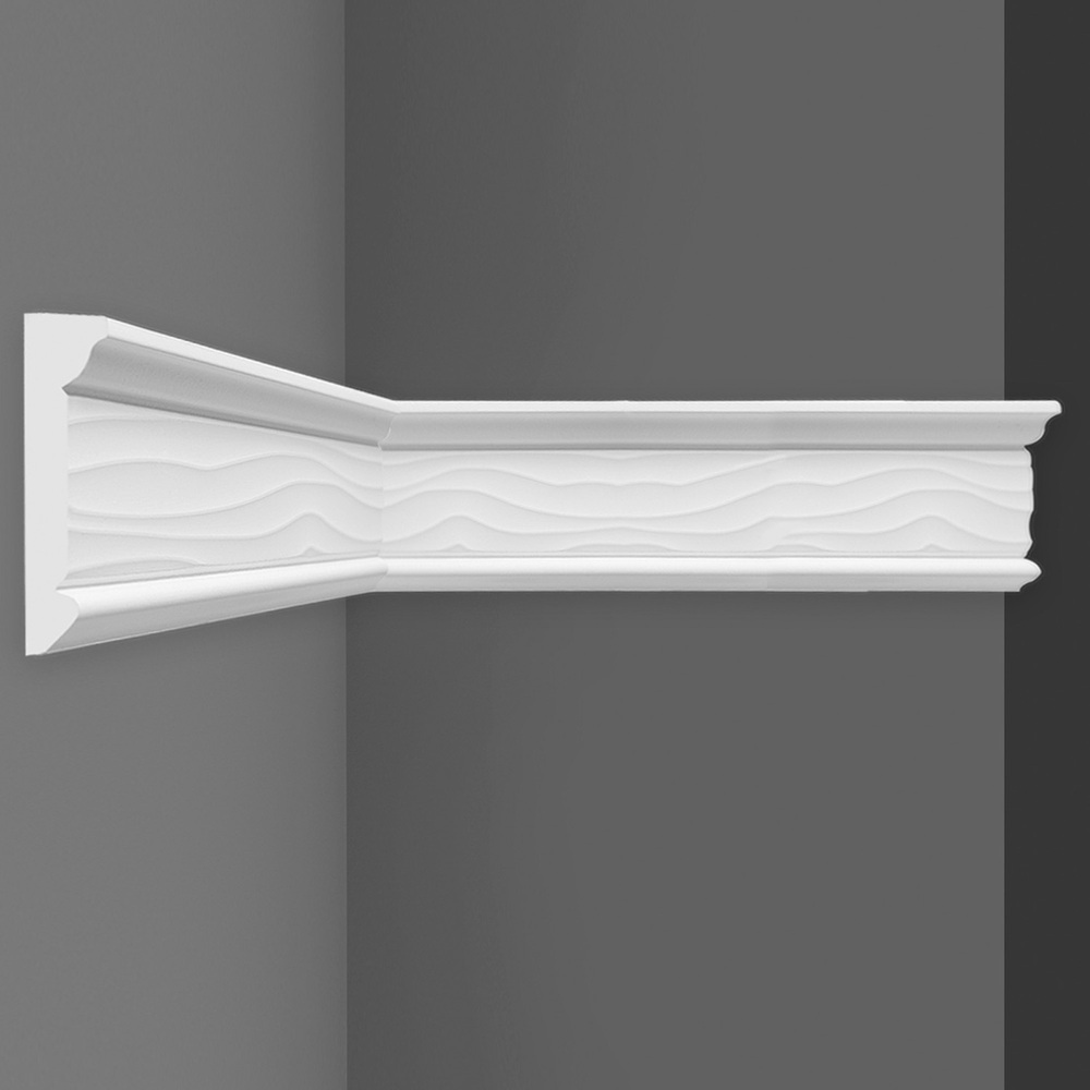 original-33682.jpg Молдинг из экополимера ударопрочный 60х17х2000 мм под покраску Stenopol C7219 белый — изображение 1