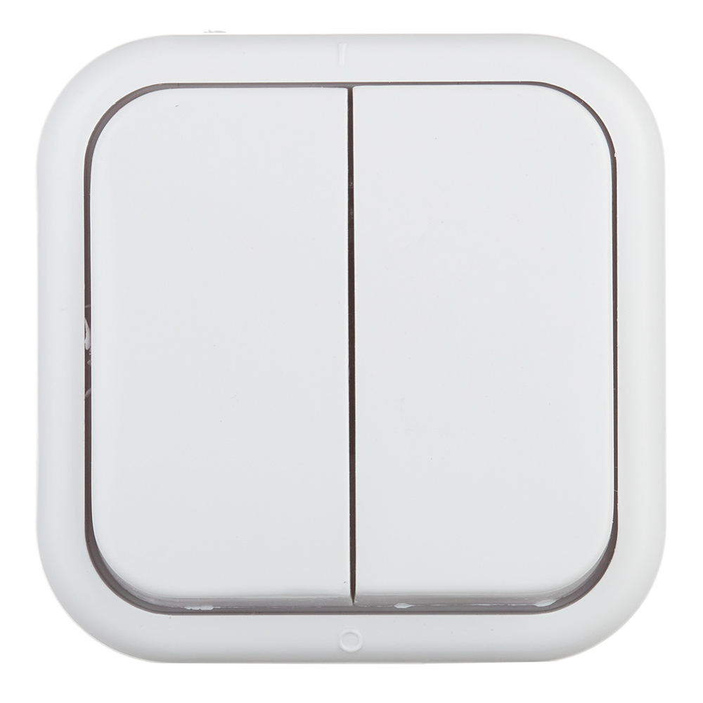 original-33853.jpg Выключатель Svet двухклавишный накладной белый (0601-00041) — изображение 1