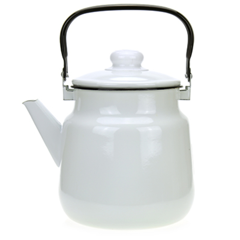 original-3399.jpg Чайник эмалированный Магнитогорская эмаль 3,5 л белый — изображение 1